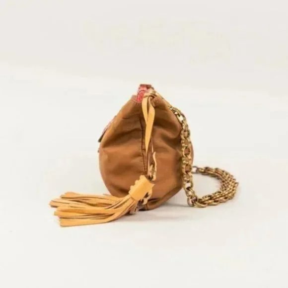 Prada Brandy Tessuto Python Chain Shoulder Bag - Picture 5 of 13